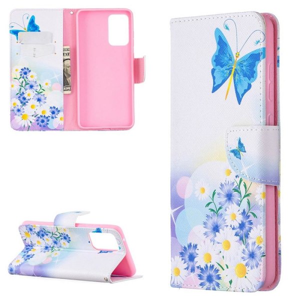 Plånboksfodral Samsung Galaxy A33 – Fjärilar och Blommor