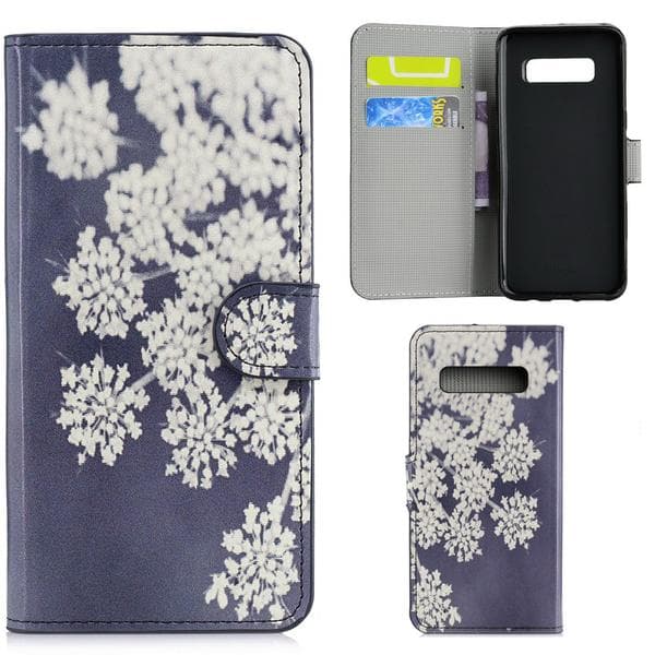 Plånboksfodral Samsung Galaxy S10 Plus - Små Blommor