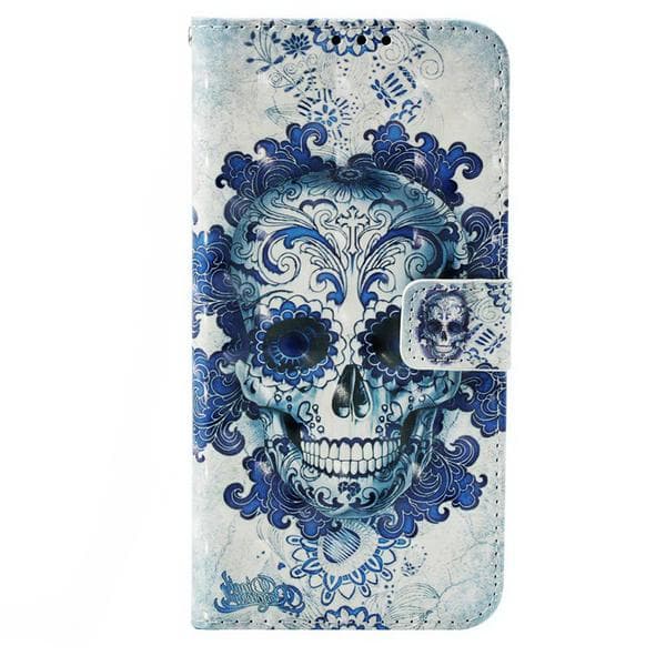 Plånboksfodral Samsung Galaxy S10 Plus – Döskalle