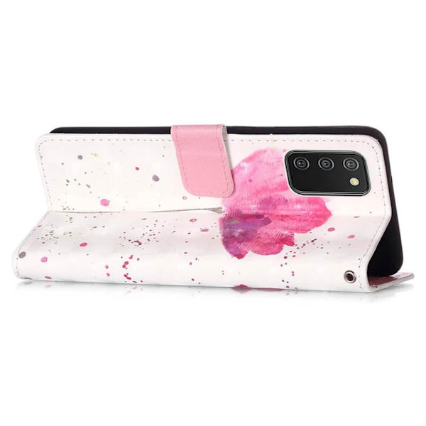 Plånboksfodral Samsung Galaxy A03s – Rosa Blomma