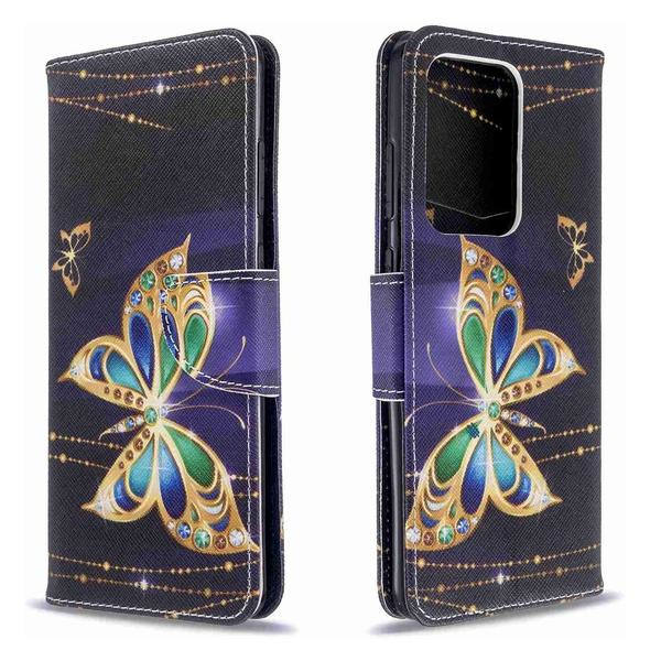 Plånboksfodral Samsung Galaxy S20 Ultra – Guldfjäril
