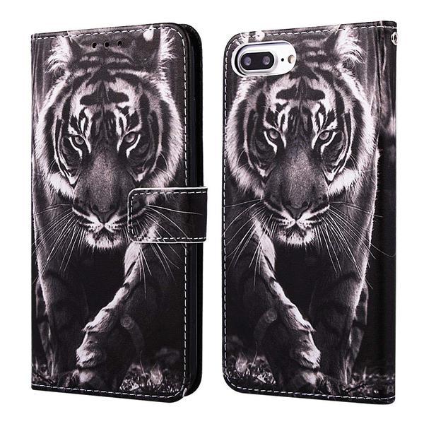 Plånboksfodral Apple iPhone 8 Plus – Tiger