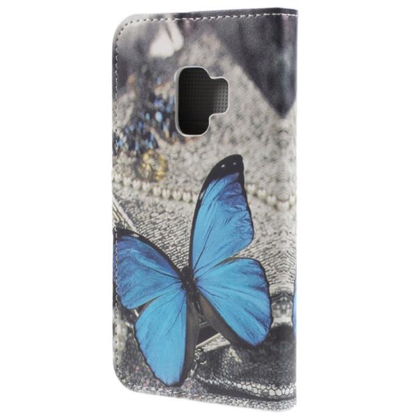 Plånboksfodral Samsung Galaxy S9 – Blå Fjäril
