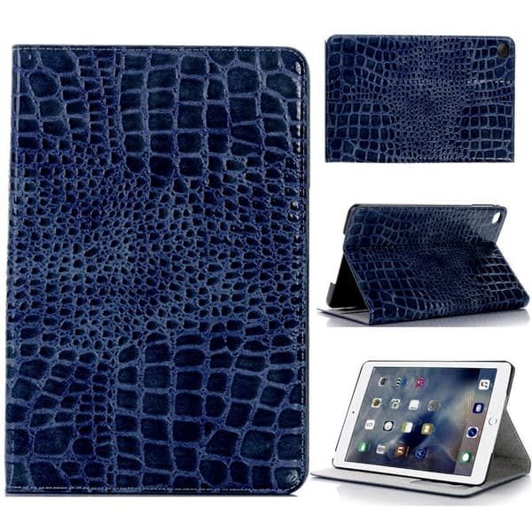 Plånboksfodral iPad Mini 5 (2019) - 5 Färger, Krokodilmönster Turkos
