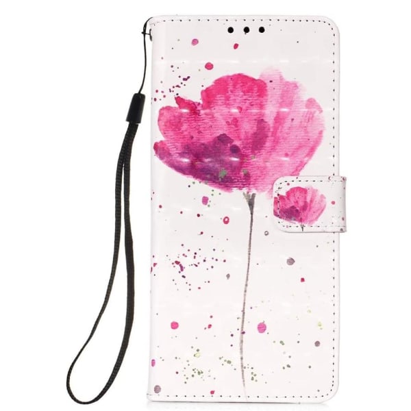 Lompakkokotelo iPhone 13 - Vaaleanpunainen Kukka