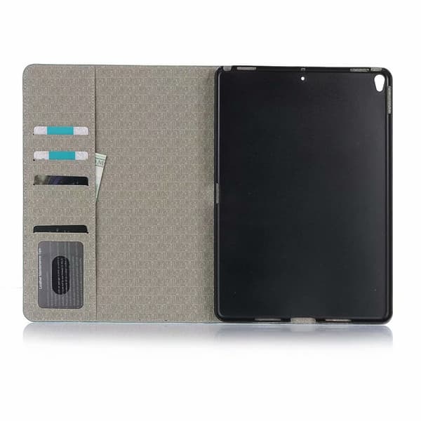 Plånboksfodral iPad Pro 10,5" (2017) Krokodilmönster - 5 Färger Svart