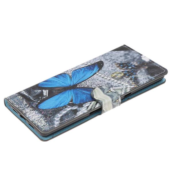Plånboksfodral Sony Xperia 10 Plus - Blå Fjäril