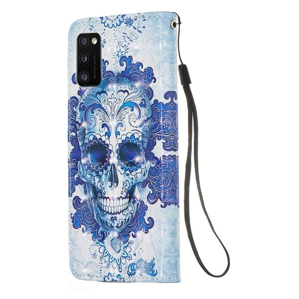 Lompakkokotelo Samsung Galaxy A41 - Pääkallo