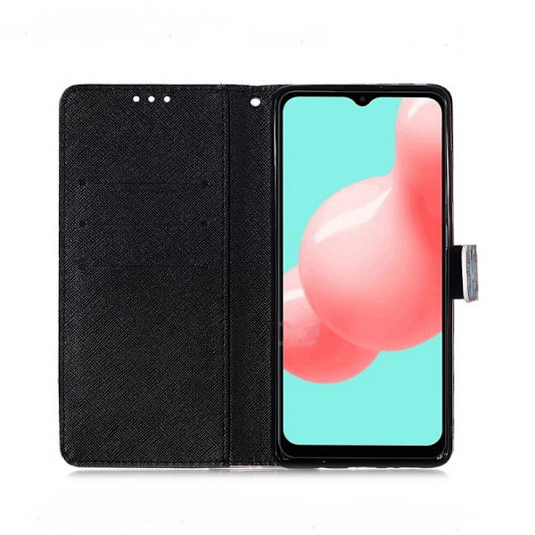 Plånboksfodral Samsung Galaxy A15 - Döskalle / Rosor