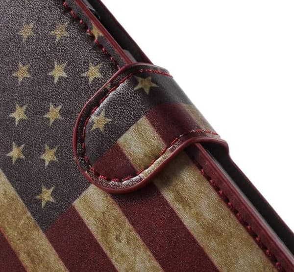 Plånboksfodral Samsung Galaxy S7 Edge - Flagga USA