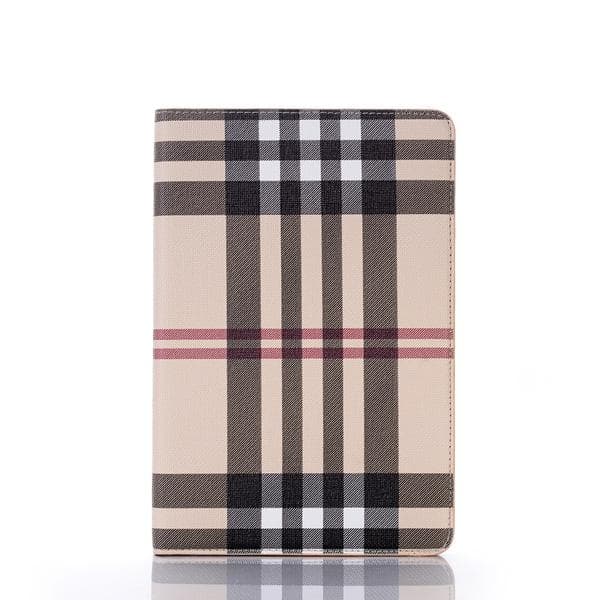 Plånboksfodral iPad Mini 5 (2019) - Rutmönster, 3 Färger Brun