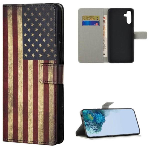 Lompakkokotelo Samsung Galaxy A54 - USA:n Lippu