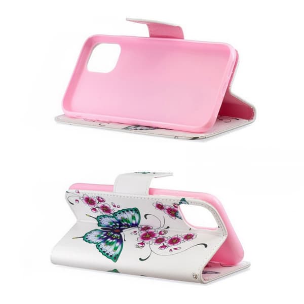 Plånboksfodral iPhone 15 Pro Max – Fjärilar och Blommor