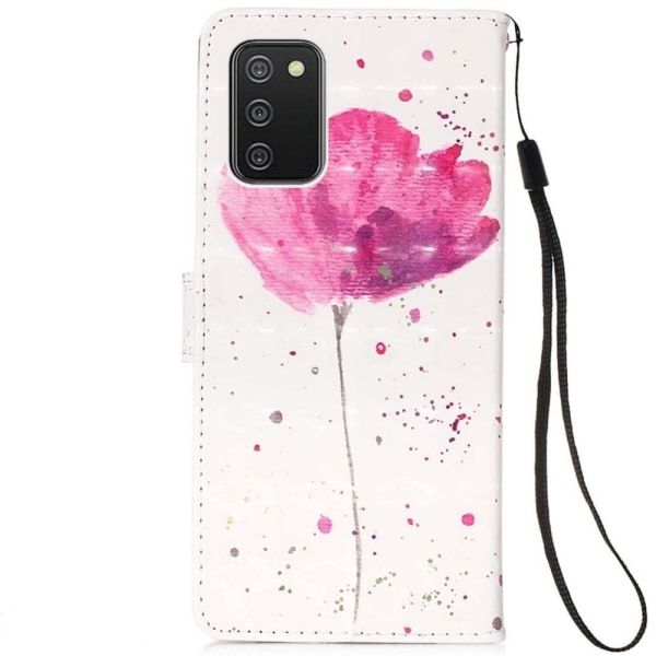 Plånboksfodral Samsung Galaxy A03s – Rosa Blomma