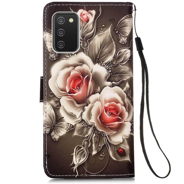 Lompakkokotelo Samsung Galaxy A03s - Ruusut