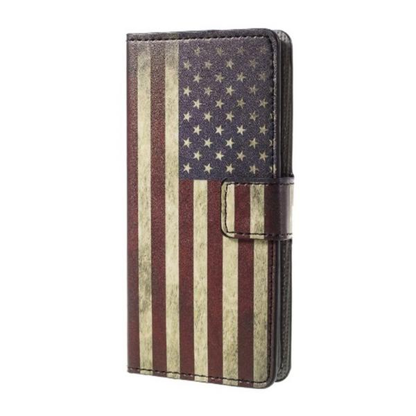 Plånboksfodral Moto G5S - Flagga USA