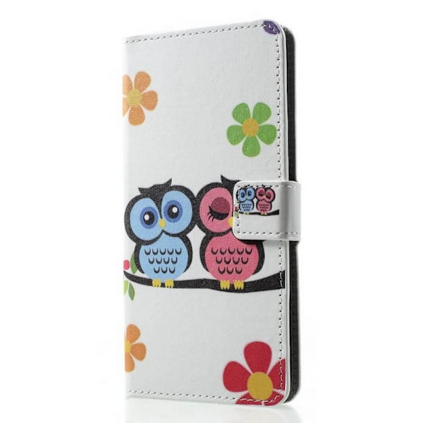 Plånboksfodral Samsung Galaxy A21s - Ugglor & Blommor