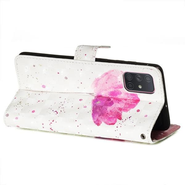 Plånboksfodral Samsung Galaxy A51 – Rosa Blomma