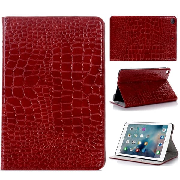 Plånboksfodral iPad Mini 5 (2019) - 5 Färger, Krokodilmönster Turkos