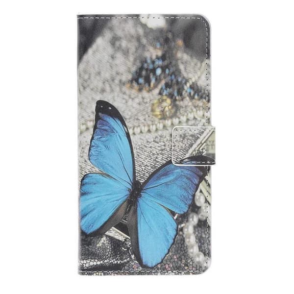 Lompakkokotelo Samsung Galaxy A02s - Sininen Perhonen