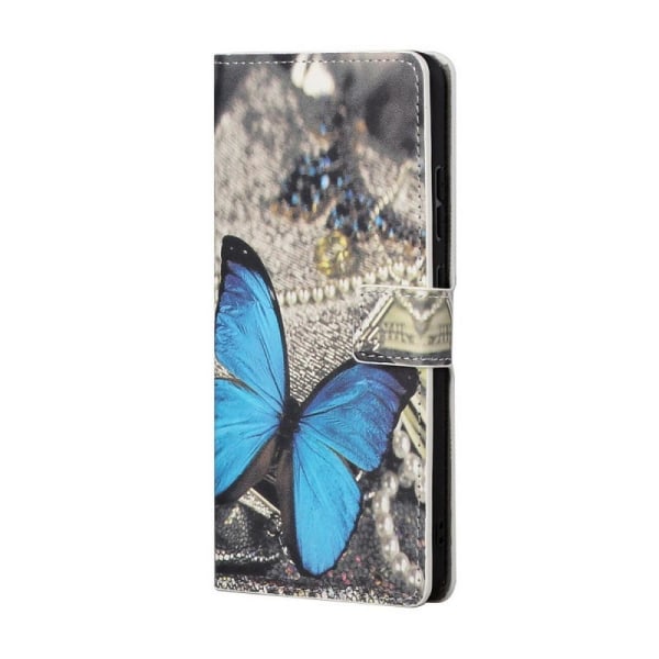Lompakkokotelo Samsung Galaxy S22 Plus - Sininen Perhonen
