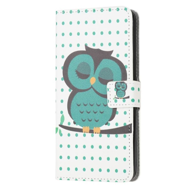 Lompakkokotelo Samsung Galaxy A04s - Pilkullinen Ja Pöllö
