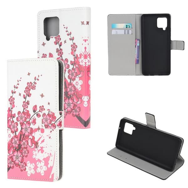 Plånboksfodral Samsung Galaxy A12 - Körsbärsblommor