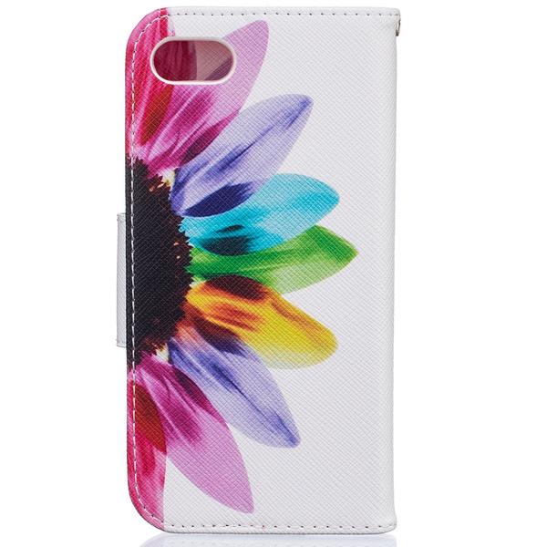 Plånboksfodral Apple iPhone 7 - Färgglad Blomma