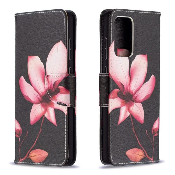 Lompakkokotelo Samsung Galaxy A52 / A52s - Vaaleanpunainen Kukka