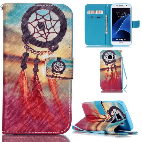 Plånboksfodral Samsung Galaxy S7 – Drömfångare / Dreamcatcher