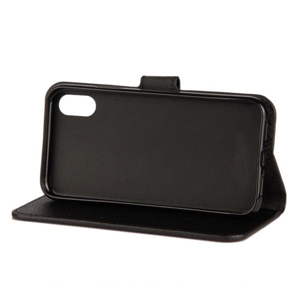 Plånboksfodral iPhone X / iPhone Xs - Svart Black