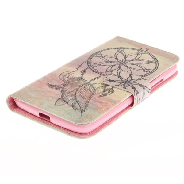 Plånboksfodral Moto G5 – Drömfångare / Dreamcatcher Beige