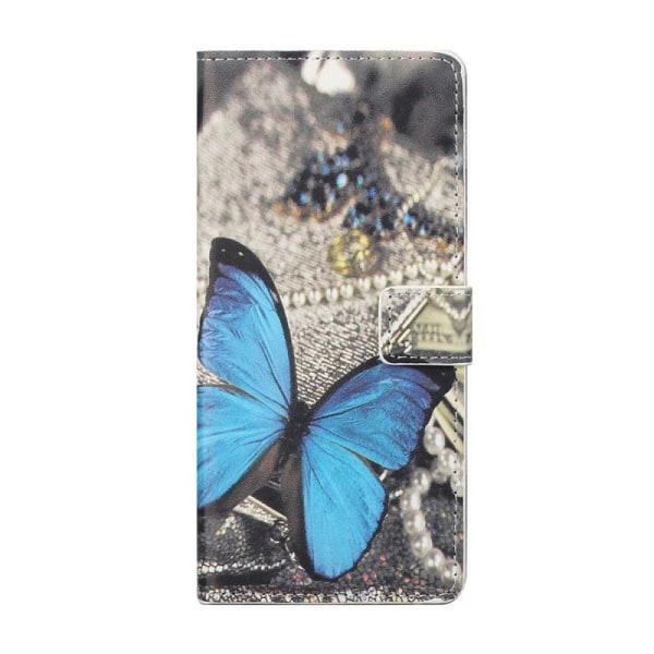 Lompakkokotelo Samsung Galaxy S21 Plus - Sininen Perhonen