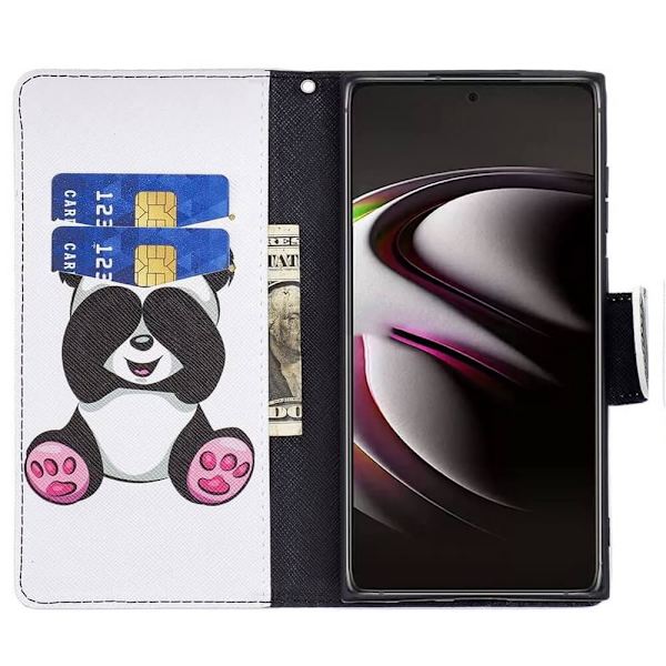 Plånboksfodral Samsung Galaxy S22 Ultra - Panda