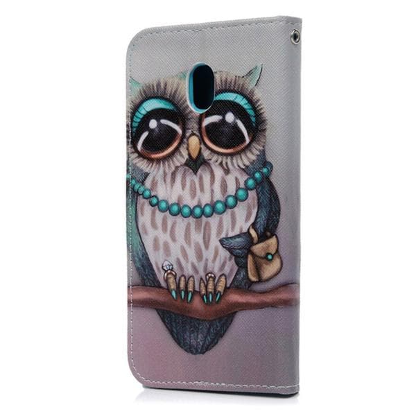 Plånboksfodral Samsung Galaxy J3 (2017) - Utsmyckad Uggla