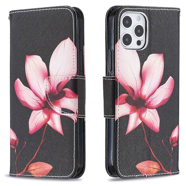 Plånboksfodral iPhone 13 Pro Max – Rosa Blomma