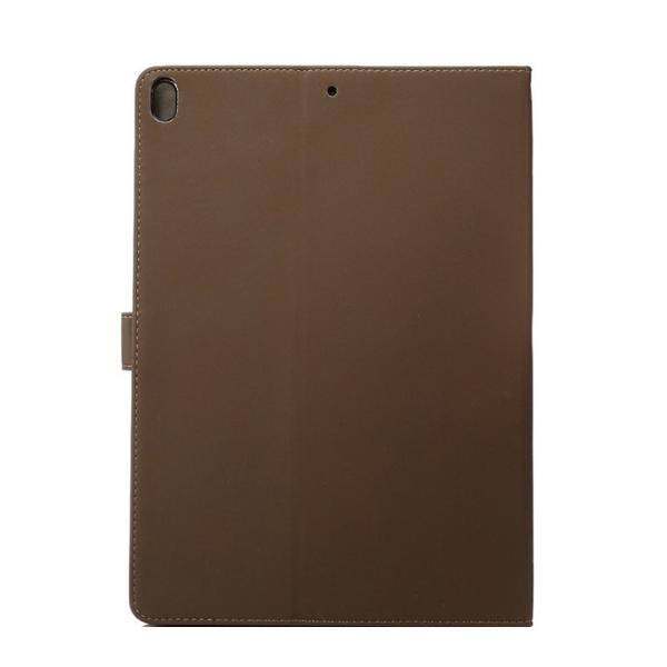 Fodral Mocka/Läder iPad Air 10.5" (2019) - Retro, 4 Färger Ljusbrun