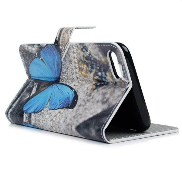 Plånboksfodral Apple iPhone 8 – Blå Fjäril