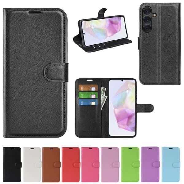 Plånboksfodral Samsung Galaxy S25 Plus - Olika färger Vit