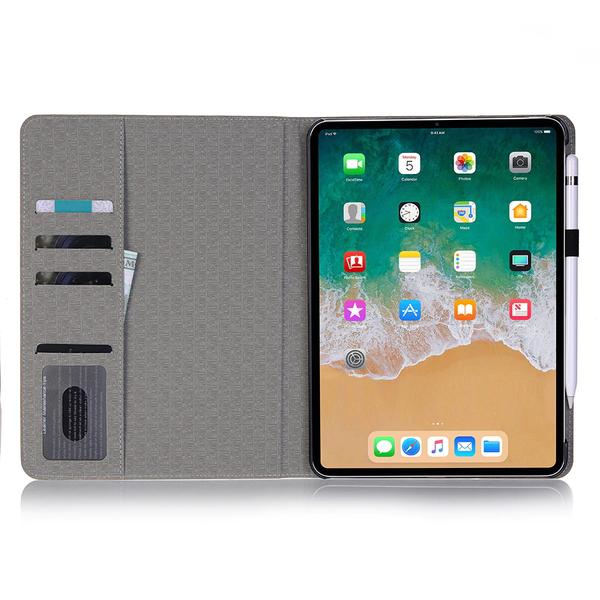 Plånboksfodral iPad Pro 11" (2018) - Krokodilmönster, 5 Färger Turkos