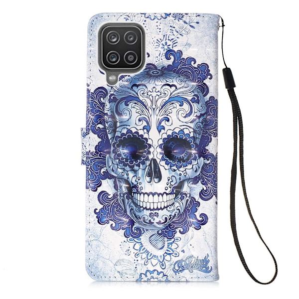 Plånboksfodral Samsung Galaxy A12 - Döskalle