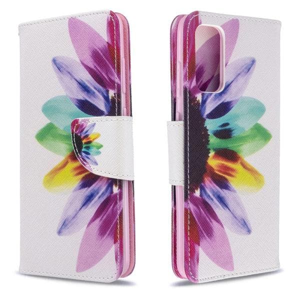 Plånboksfodral Samsung Galaxy S20 – Färgglad Blomma