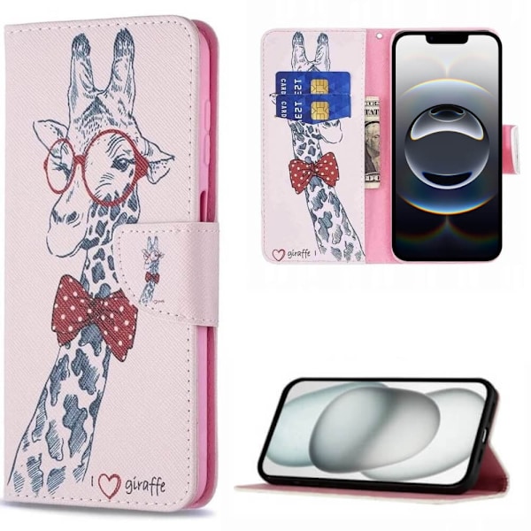 Plånboksfodral iPhone 16e – Giraff