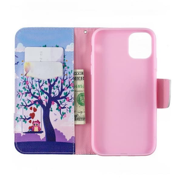 Lompakkokotelo iPhone 15 Pro Max - Pöllöt Keinussa