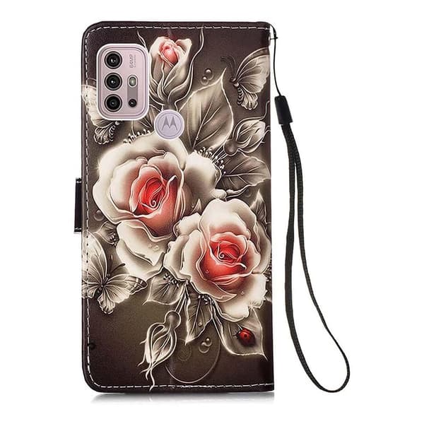 Plånboksfodral Motorola Moto G30 – Rosor