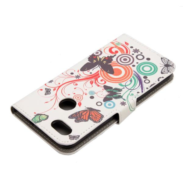 Plånboksfodral Oneplus 5T - Vit med Fjärilar