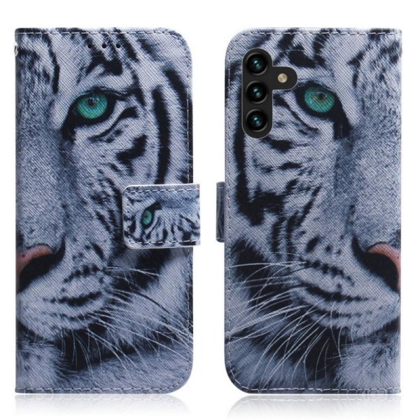 Plånboksfodral Samsung Galaxy A13 (5G) - Vit Tiger