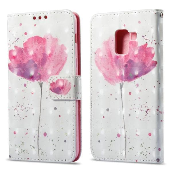 Plånboksfodral Samsung Galaxy A8 (2018) – Rosa Blomma