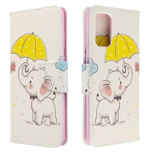 Plånboksfodral Samsung Galaxy S20 Plus – Elefant med Paraply