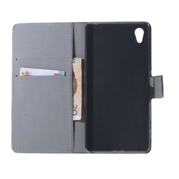 Plånboksfodral Sony Xperia Z5 Premium - Ugglor & Blommor